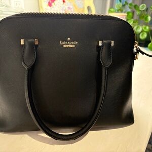 Kate Spade Black purse with Gold Accents
